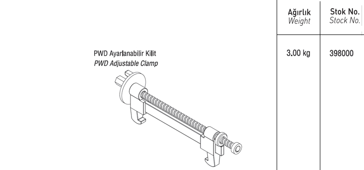 PWD AYARLANABİLİR KİLİT