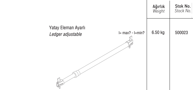 YATAY ELEMAN AYARLI 