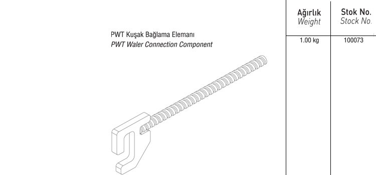 PWT KUŞAK BAĞLAMA ELEMANI