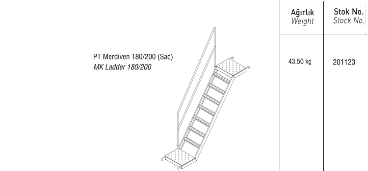 PT MERDİVEN 180-200